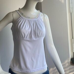 Jessica spaghetti strap white top